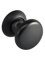 Ручка дверная круглая Morelli FOSTER MHR-1 BL на розетке, цвет - черный