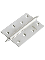 Петля разъемная стальная Morelli MSN 100X70X2.5 L SN с подшипником левая, врезная, цвет матовый никель, сталь