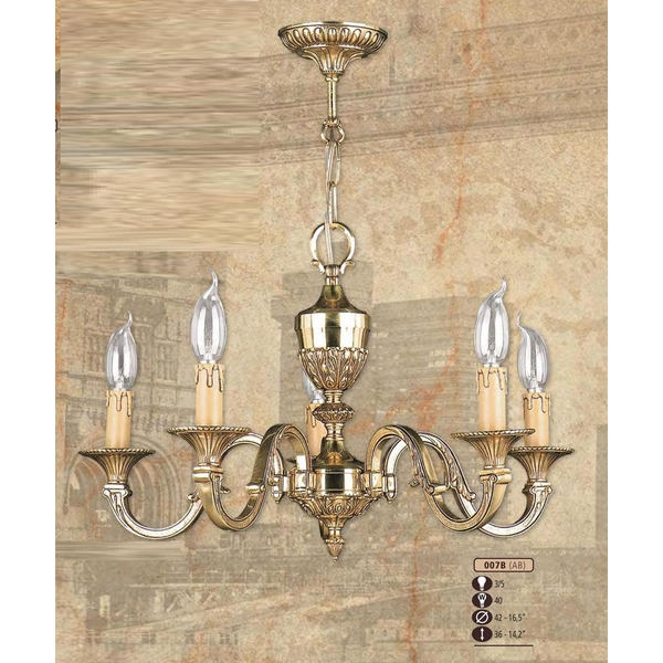 Люстра подвесная Riperlamp 007B/5 AB