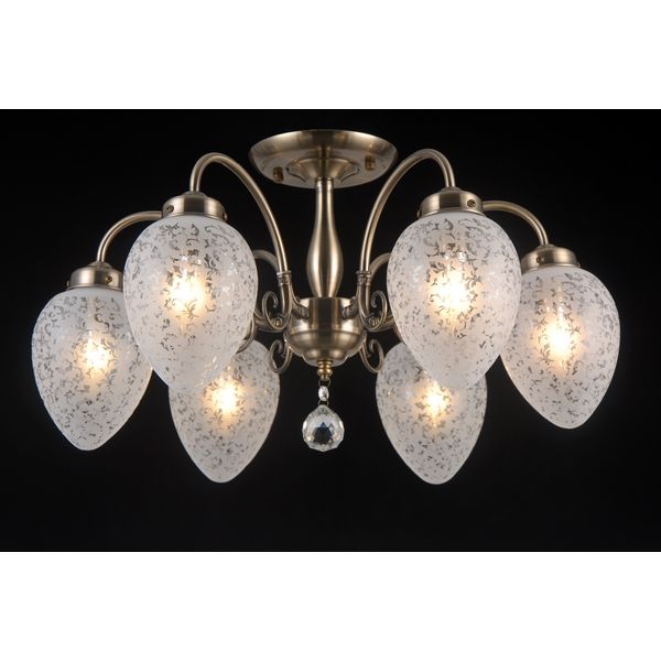 Люстра потолочная Natali Kovaltseva ZARAGOZA 81050-6C ANTIQUE BRASS