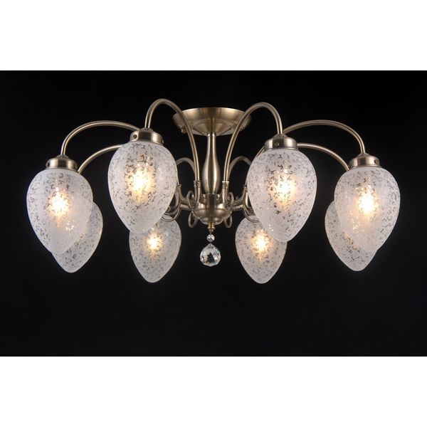 Люстра потолочная Natali Kovaltseva ZARAGOZA 81050-8C ANTIQUE BRASS