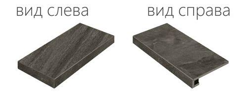 Ступень угловая левая Italon Climb Graphite Scalino Angolare Sinistro 620070000746 60х33