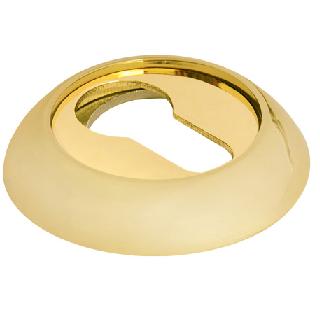 Накладка дверная с круглым основанием под цилиндр Morelli MH-KH GP золото