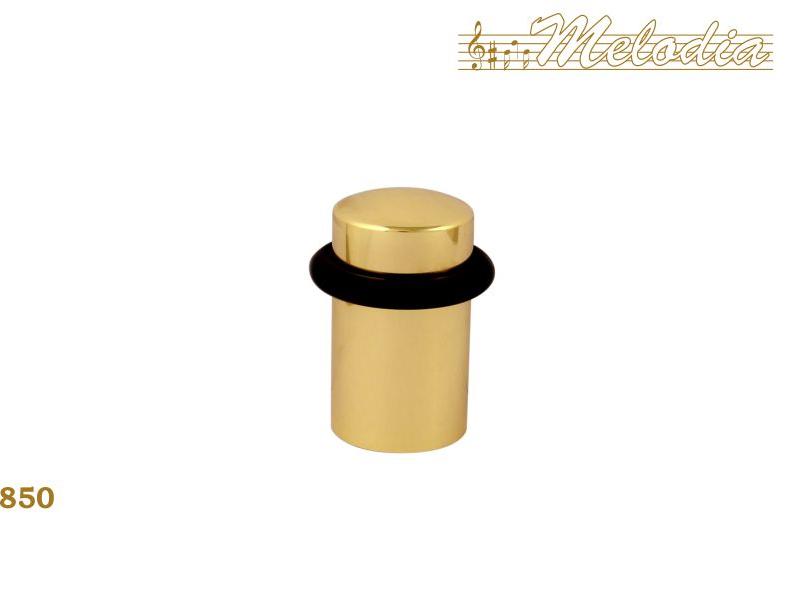 Ограничитель для двери напольный Melodia 850 Полированная латунь