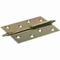 Комплект 8 шт. - Петля дверная разъемная стальная с короной левая Morelli MS 100X70X2.5 L COF кофе