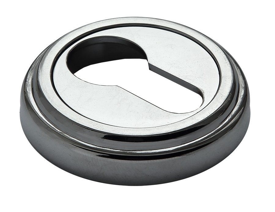 Накладка дверная с квадратным основанием под цилиндр Morelli MH-KH-CLASSIC PC хром