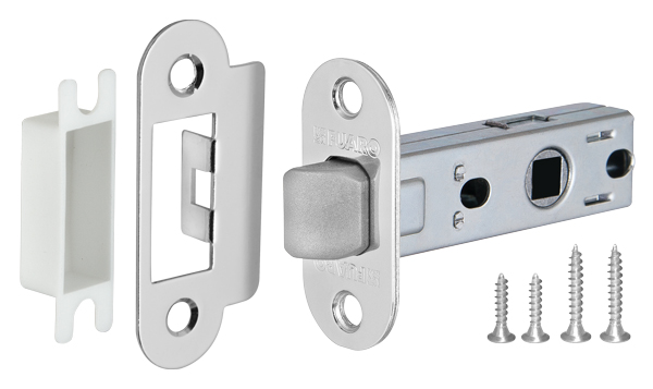 Замок межкомнатный дверной под фиксатор пластиковый Fuaro PLASTIC P22-45-25 CP хром