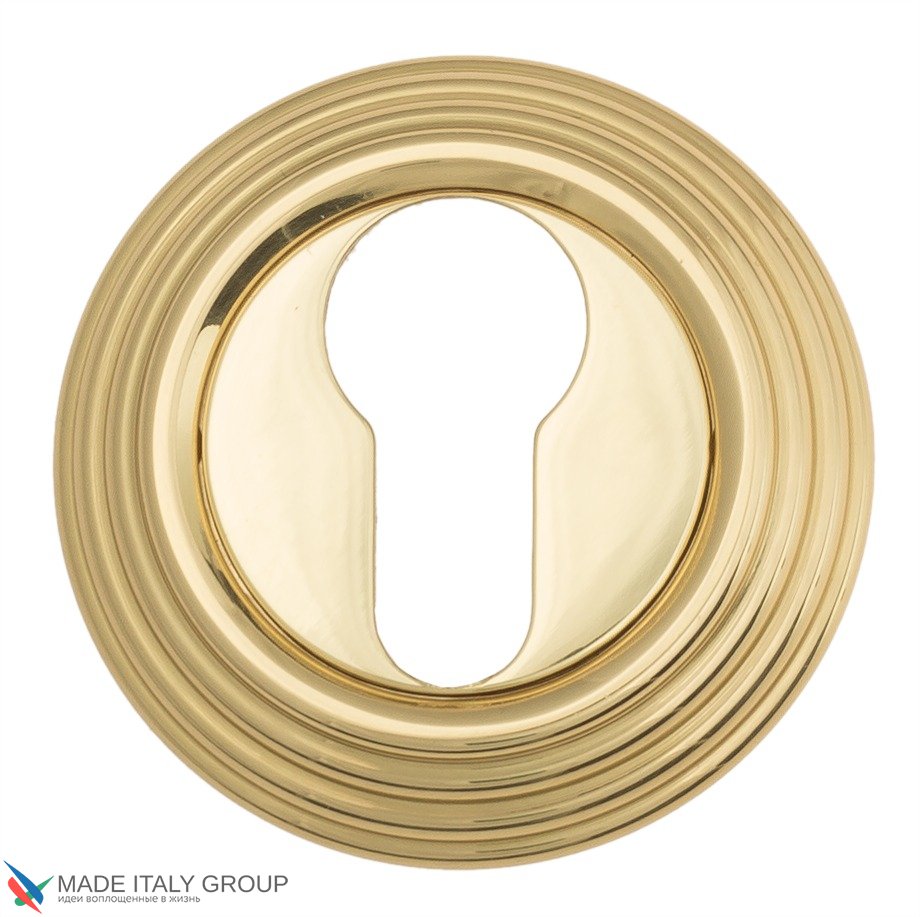 Накладка дверная под цилиндр Venezia CYL-1 D8 полированная латунь (2 шт.)