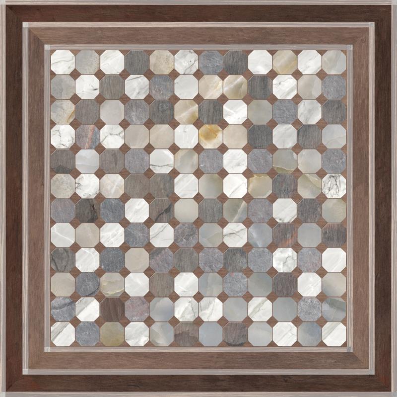 Керамогранит Absolut keramika Roma Brown декор 45х45