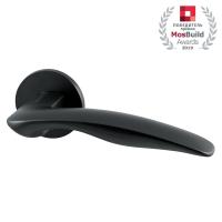 Комплект на 6 дверей - Ручка дверная межкомнатная Armadillo WAVE URS BL-26 черный