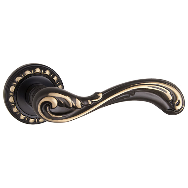 Ручка дверная межкомнатная Punto PALMIRA MT OBL-20 античный черный