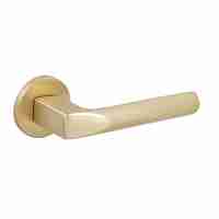 Комплект на 4 двери - Ручка Fuaro (Фуаро) раздельная R.SLR52.PRIZMA SSG-39 сатинированное золото