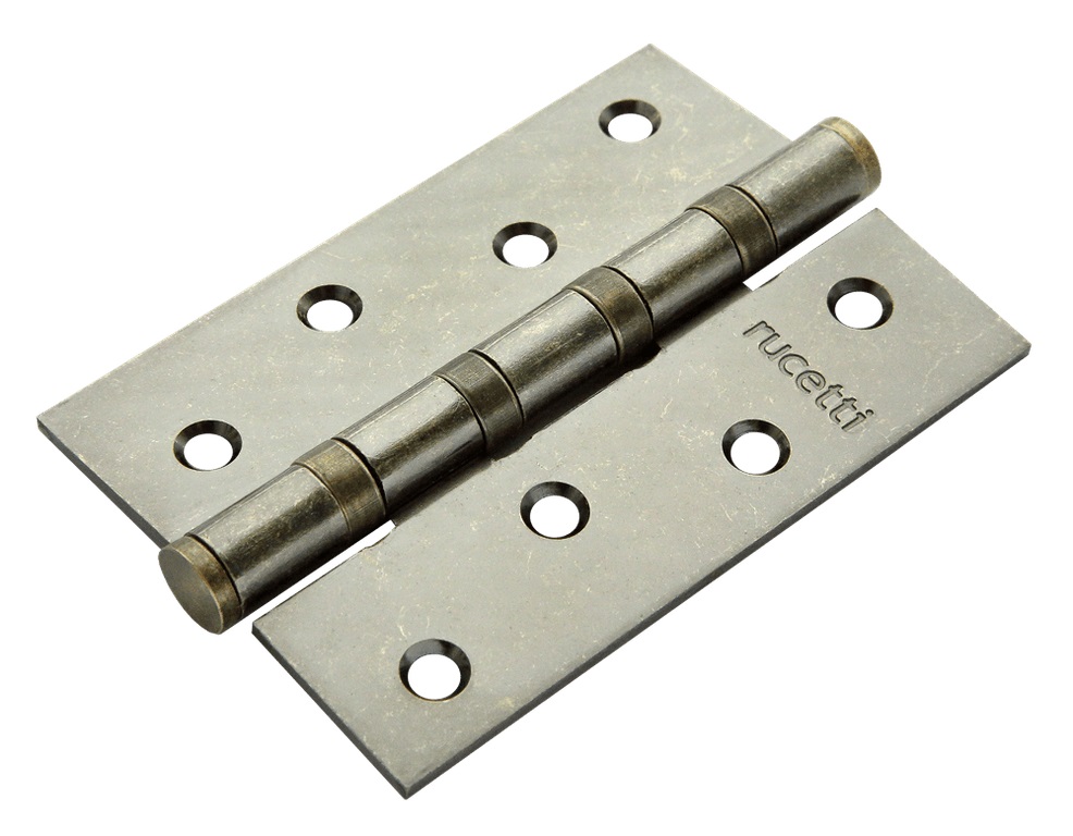 Петля дверная универсальная стальная с 4-мя подшипниками Rucetti RS 100X70X2.5-4BB OMB