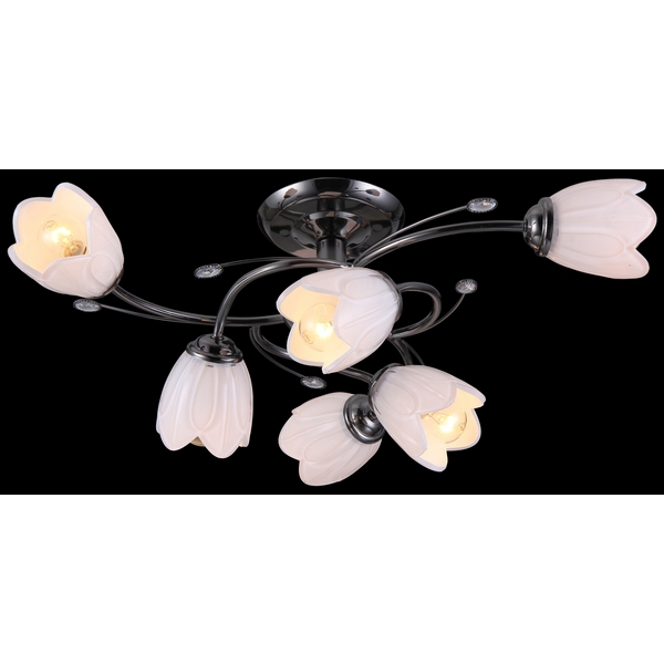 Потолочная люстра Natali Kovaltseva 11487 11487/6 DARK CHROME