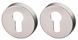 Накладка дверная с круглым основанием под цилиндр Armadillo Urban Cylinder ET URB SN-3 никель мат.