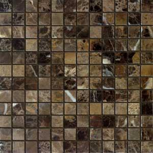 Мозаика Карамелле Pietrine Emperador Dark POL чип 23x23х4 29,8х29,8