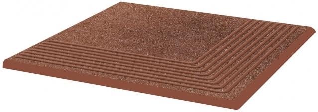 Клинкерная ступень угловая структурная Paradyz Taurus Brown  30х30