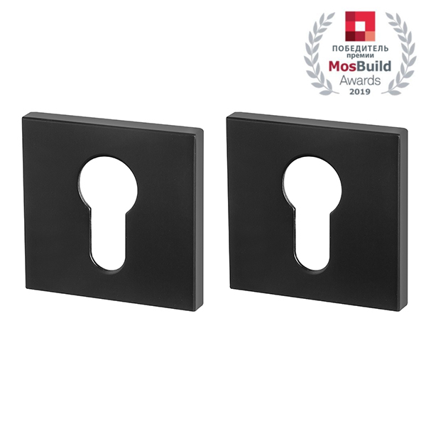 Накладка дверная с круглым основанием под цилиндр Armadillo CYLINDER ET USS BL-26 черный