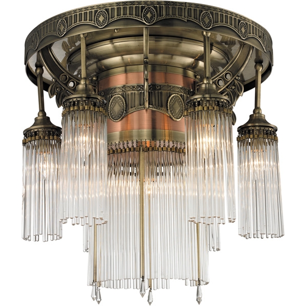 Потолочная люстра N-Light 664 664-07-52 antique brass