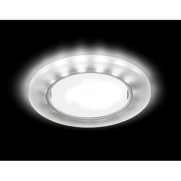 Светильник точечный Ambrella Gx53+led G214 CH/WH