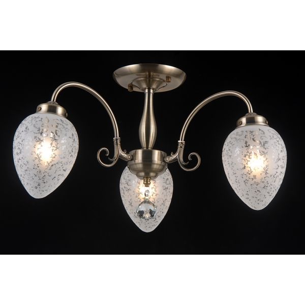 Люстра потолочная Natali Kovaltseva ZARAGOZA 81050-3C ANTIQUE BRASS