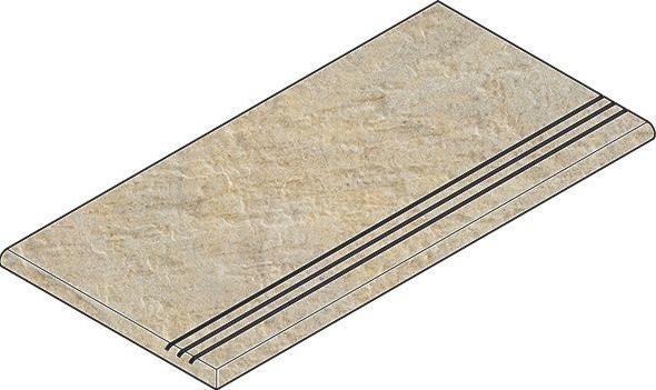 Ступень закруглённая левая Italon District Sand Gradino Round Grip Sx 620040000039 60х30