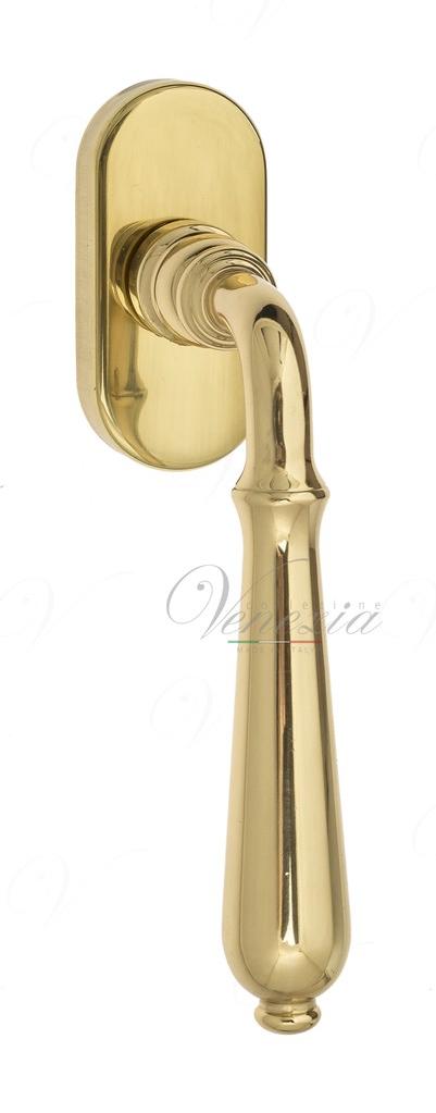 Ручка оконная Venezia Classic FW полированная латунь