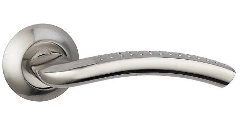 Ручка дверная межкомнатная Bussare Pratico A-09-10 Chrome/S.Chrome хром/матовый хром