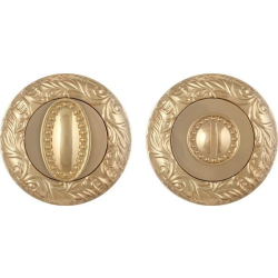 Завертка дверная сантехническая Fuaro BK6 SM Gold-24 золото 24К