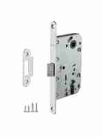 Замок дверной с пластиковым язычком Punto PL85-50 SN (Мат.никель)
