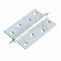 Комплект 10 шт. - Петля дверная латунная с короной толщ 3 мм. правая Morelli MB 100X70X3 SC R C матовый хром