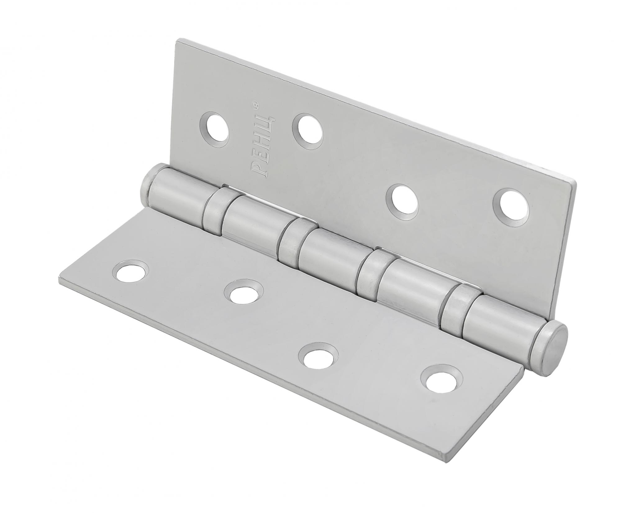 Петля стальная RENZ IN100-4BB FH Grey 100*75*2,5, 4 подшипника, б/колп., серый (RAL 7047)