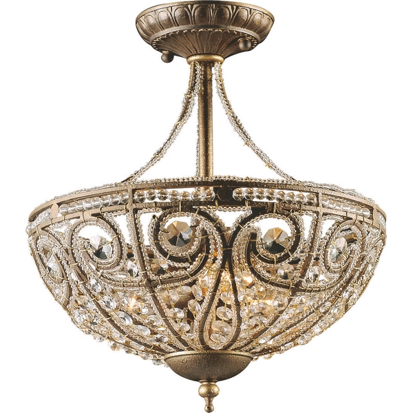 Люстра потолочная N-Light 5964/3 dark bronze
