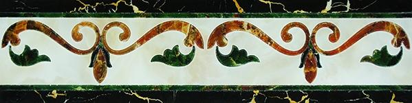 Керамогранит Infinity Ceramic Tiles Castello Fronzola Cenefa Crema бордюр 15х60