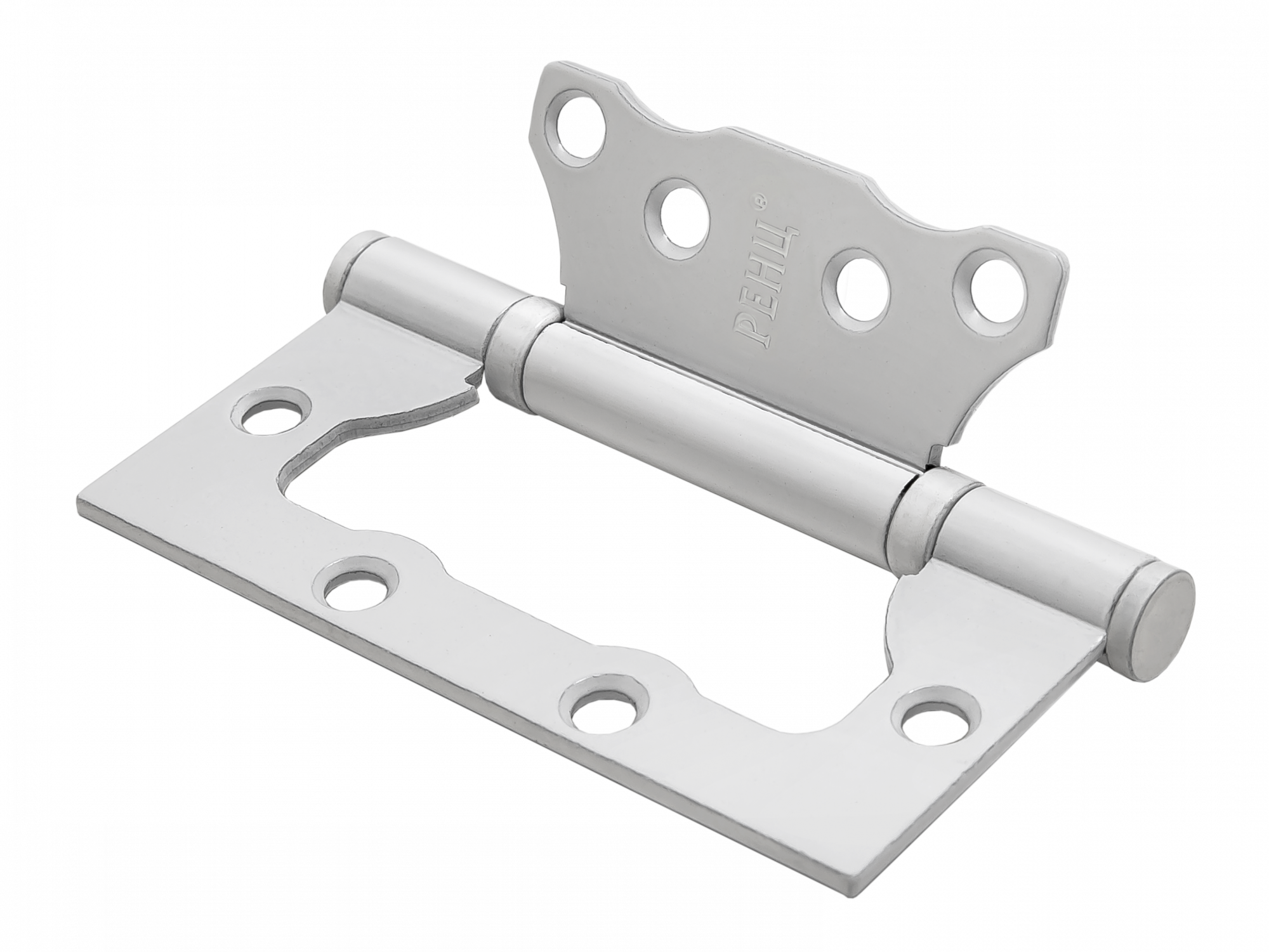Петля стальная RENZ IN100-2BB FH SW безВР 100*75*2,5, 2 подшипника, б/колп., супер белый (без врезки)