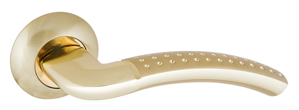 Ручки дверные межкомнатные Punto LOGICA TL SG/GP-4 матовое золото/золото 105мм