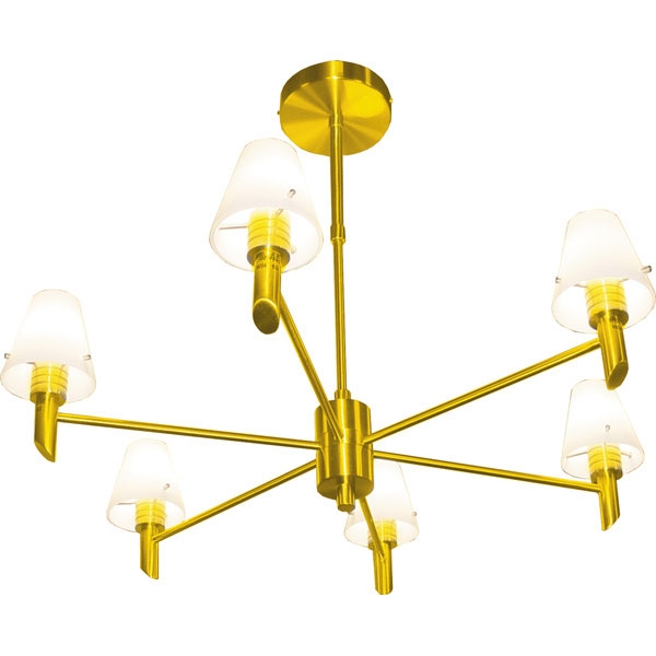 Потолочная люстра N-Light P-796 P-796/6 satin gold