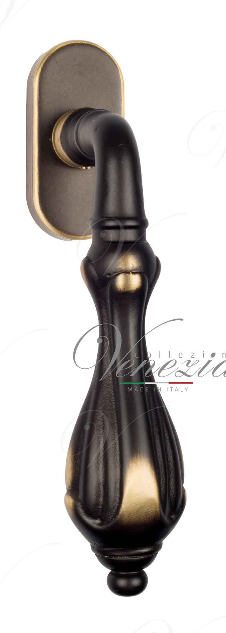 Ручка оконная Venezia Anafesto FW темная бронза