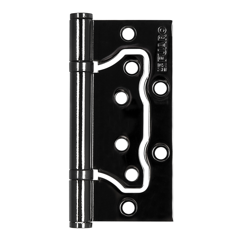 Петля универсальная без врезки Fuaro 500-2BB/BL 100x2,5 BN (чёрный глянец) БЛИСТЕР