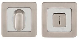 Завертка дверная сантехническая Punto BK6 QR SN/CP-3 матовый никель/хром