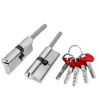 Цилиндровый механизм D-PRO5007 Tang 90 w/k (55+10+25) CP хром 5Key  без верт.