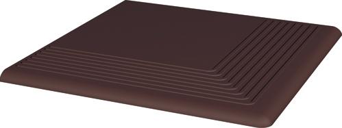 Клинкерная ступень угловая Paradyz Natural Brown Plain 30х30