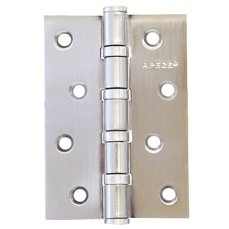 Петля стальная универсальная дверная Apecs 100*70-B4-Steel-CRM матовый хром