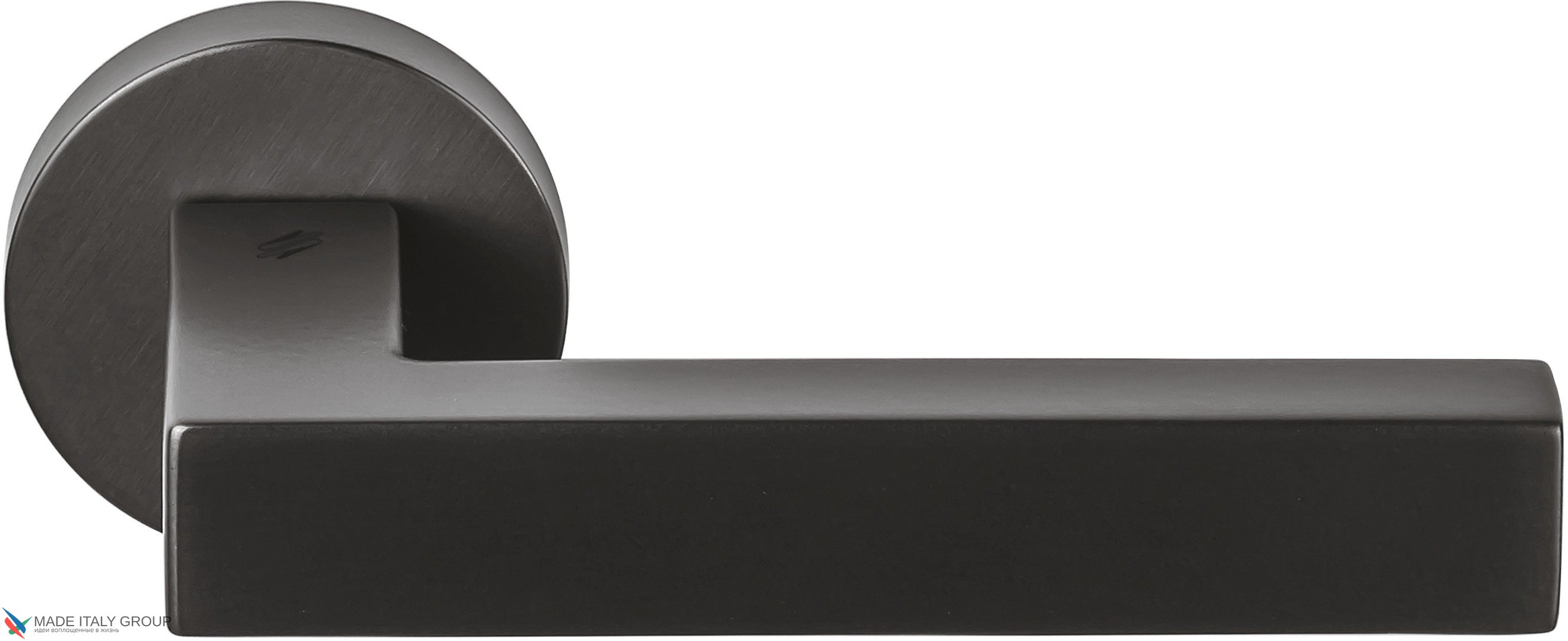 Дверная ручка на круглом основании COLOMBO Elle BD11RSB-GM матовый графит PVD