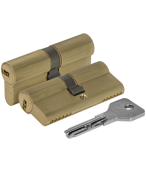 Цилиндровый механизм CISA ASIX OE300-29.00 (90 мм/40+10+40), латунь