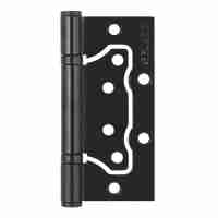 Комплект 2 шт. - Петля Fuaro (Фуаро) универсальная без врезки 500-2BB/BL 100x2,5 BL (черный матовый) БЛИСТЕР