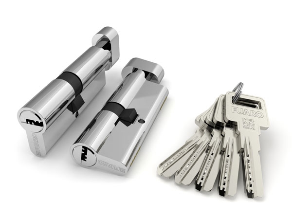 Цилиндровый механизм с вертушкой Fuaro R602/90 mm (45+10+35) CP хром 5 кл.