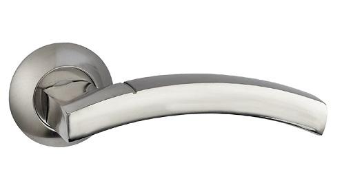 Ручка дверная межкомнатная Bussare Solido A-37-10 Chrome/S.Chrome хром/матовый хром
