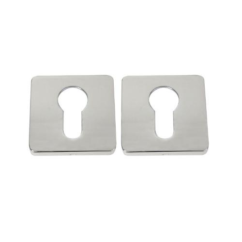 Накладка дверная с квадратным основанием под цилиндр Colombo BT13-CR полированный хром