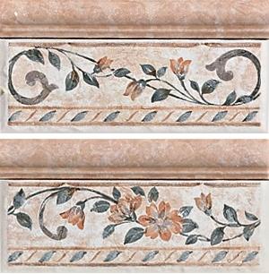 Плитка керамическая Del Conca Ambre Di Soanne Rosai B Mix Cenefa Rosa вставка 10х20